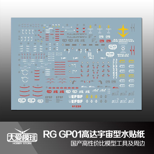 国产水贴RG高达试作1号机宇宙型