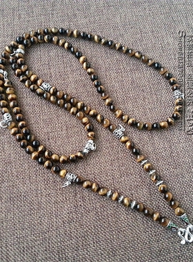 天然纯银泰国佛牌双层毛衣项链