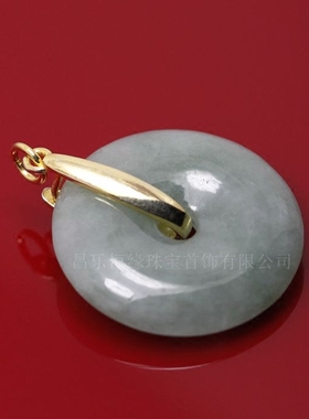 925银 平安扣银扣吊坠扣 夹扣 半径7mm--10mm均可用（不含玉扣）