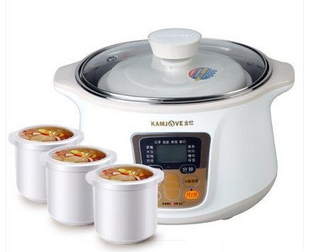 KAMJOVE/金灶KZ-26A 20A 16A隔水炖电炖锅白陶瓷盅一锅四胆预约