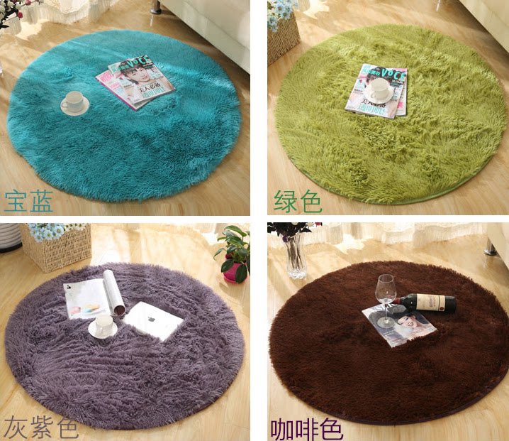 non-slip mat Steppin circular carpet Bodybuilding yoga Mat balcony Japan and South Korea Mat non-slip blue Cloakroom Windowsin the Home Fabric , Carpet  category - from Buy2taobao.com to provide professional Taobao agent buy service