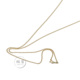 日本18K黄金项链首饰素链可刻字光珠圆珠链AU750k金长链丨宽1.5mm