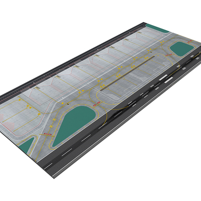 1：400  客机模型 展示 15机位 超大机场 图纸（配跑道，滑行道）