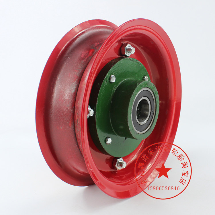 00-8生铁轮毂 加厚铸铁轮辐 16寸轮胎钢圈 内径30mm