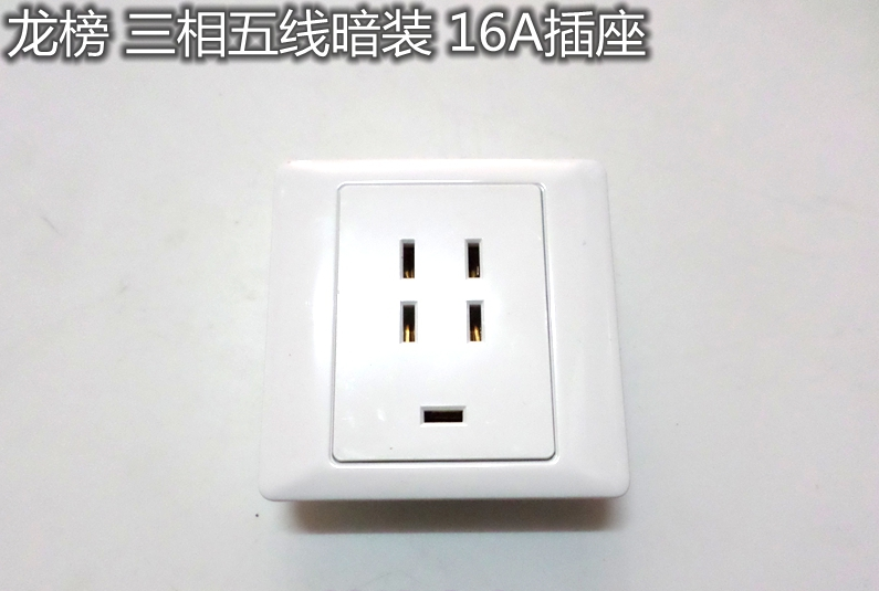 龙榜16a三相五线插座 进口机器用插座 大功率电器插座