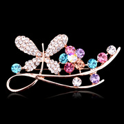 Haomei jewelry Butterfly Austria Crystal Butterfly brooches girl cute Korean fashion brooch pin accessories