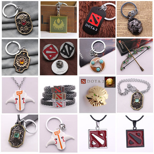 DOTA2刀塔饰品蝴蝶剑圣主宰胸针钥匙扣小挂件手环游戏周边