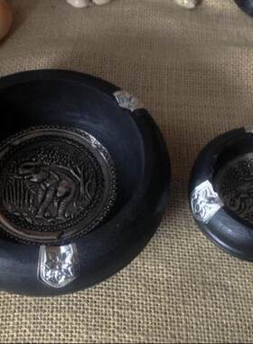 秒杀 泰国进口芒果木-锡片家居茶馆酒店会所-烟灰缸