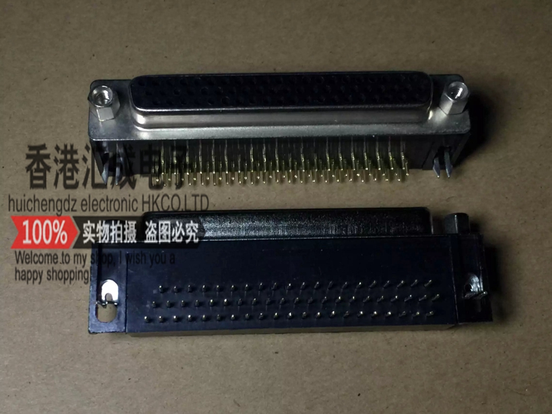 DR62 DB62弯针/弯孔座 公/母 二排黑胶弯脚焊板插座 62芯插头插座