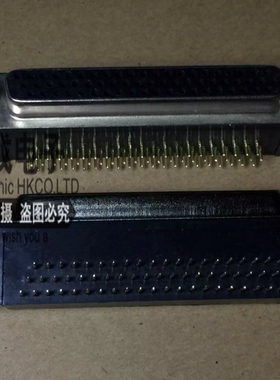 DR62 DB62弯针/弯孔座 公/母 二排黑胶弯脚焊板插座 62芯插头插座