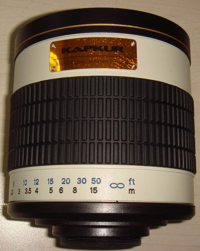 kapkur 500F6.3反射镜头，500mm折反