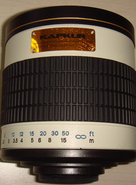 kapkur 500F6.3反射镜头，500mm折反