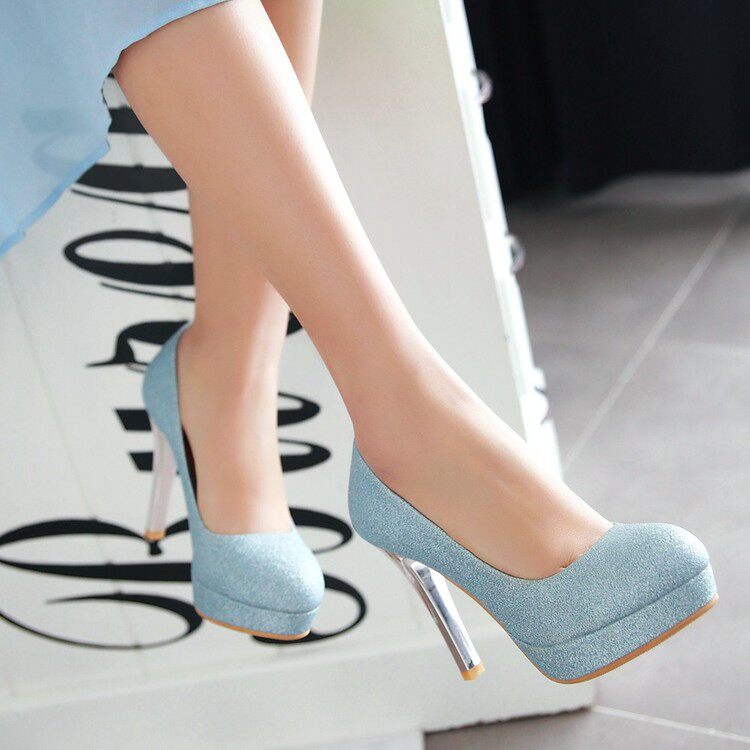Single shoes Waterproof High-heeled shoes 2020 Spring Shallow shoes The thickness of the bottom Stiletto Round Versatile Europe and America shoesin the Women's Shoes, Low shoes  category - from Buy2taobao.com to provide professional Taobao agent buy service