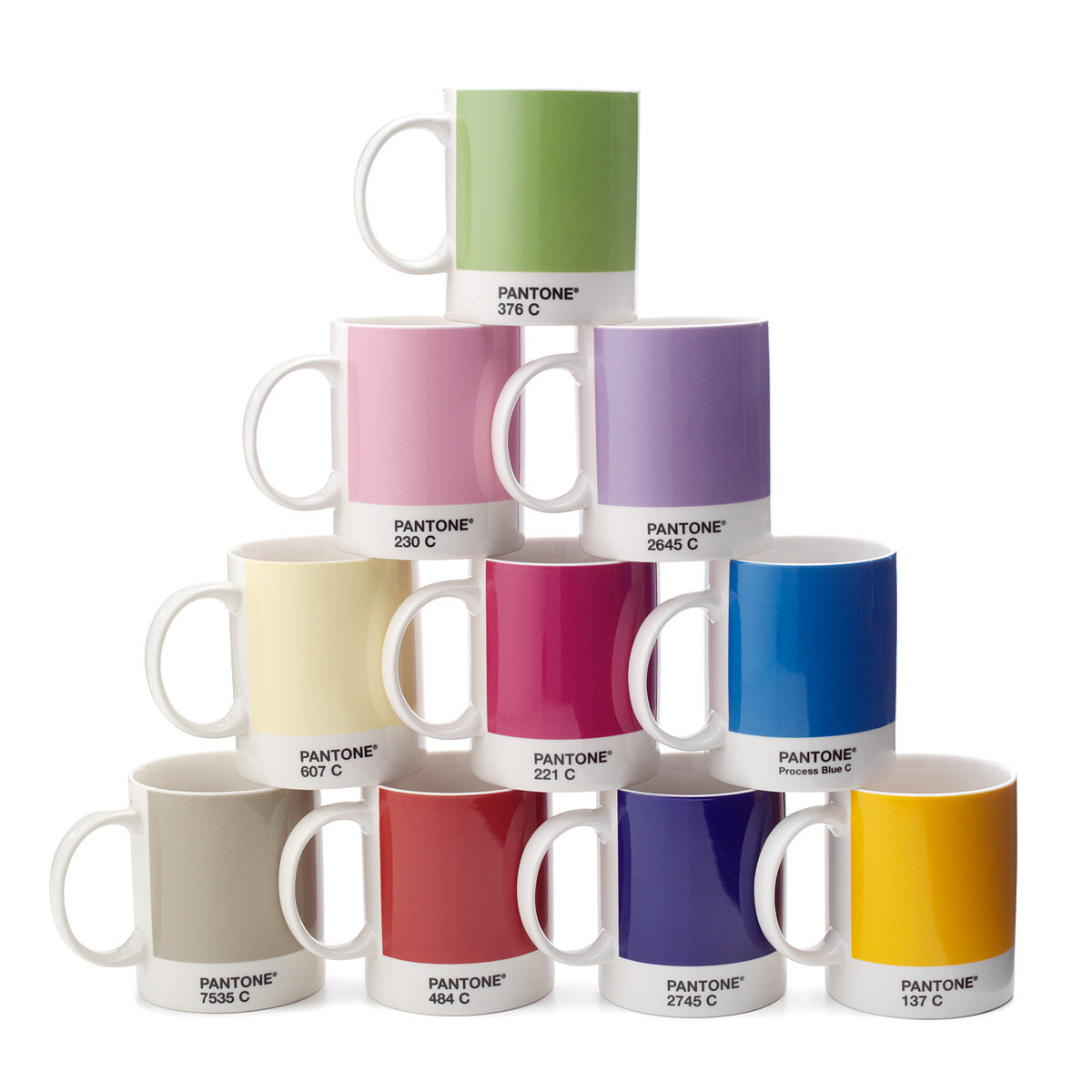 英国潘通咖啡马克杯子茶水杯Pantone Bone China Mug新款生日礼物