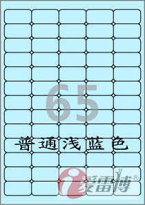 A4/不干胶/标签纸/标签纸/爱雷博/浅蓝色标签CL551B-100张