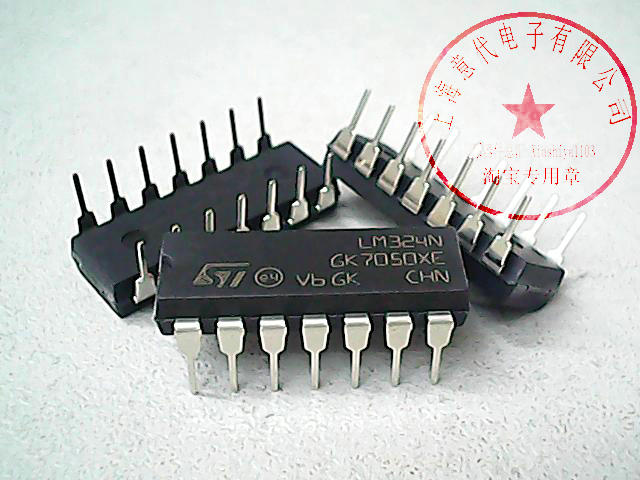LM324N   ST  DIP-14〖正品原装〗赛格市场三楼G332室实体店 现货