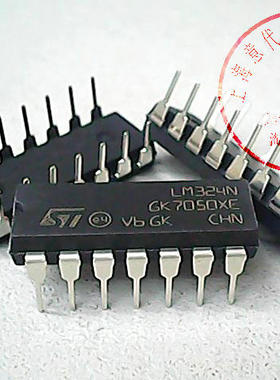 LM324N   ST  DIP-14〖正品原装〗赛格市场三楼G332室实体店 现货