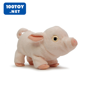 日本 IWAYA 电动宠物 会眨眼拱鼻子小猪  宠物 粉红毛绒女生玩具