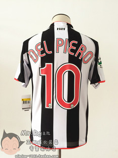 07-08 尤文图斯 主场球衣 10号 皮耶罗 / 11号 内德维德 连章