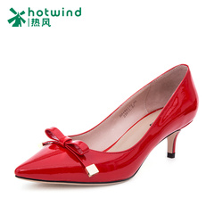 Hot sweet 2016 bow women shoes-red high heel stiletto pointy shoes wedding shoes women shoes H04W6172