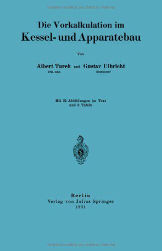 【预订】Die Vorkalkulation Im Kessel- Und Ap...