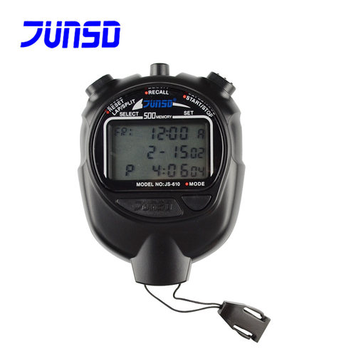 君斯达610秒表 三排大屏显示500道记忆 专业比赛电子计时器