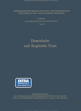 【预售】Demotische Und Koptische Texte