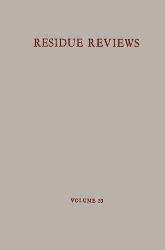 【预订】Residue Reviews/Ruckstandsberichte
