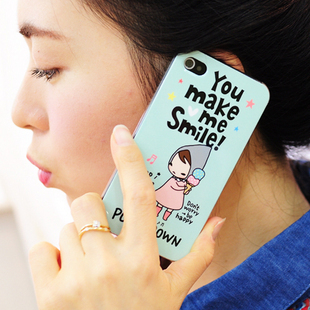º«¹ú ponybrown СºìñŮº¢ iphone4sÊÖ»ú¿Ç ±£»¤Ìׯ»¹û4´ú Íâ¿Ç