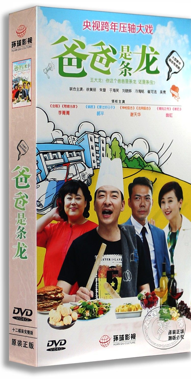 正版电视剧 爸爸是条龙 高清 12DVD 珍藏版 郝平 谢天华