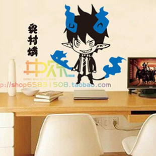 奥村燐 魔化 墙贴 动漫 卡通 青之驱魔师 周边 降魔剑 俱利伽罗