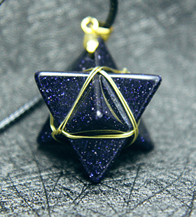 ESCA原创Merkabah梅尔卡巴立体几何多面体晶体水晶吊坠项链热卖