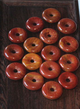 泗滨砭石平安扣刮痧板手工吊坠