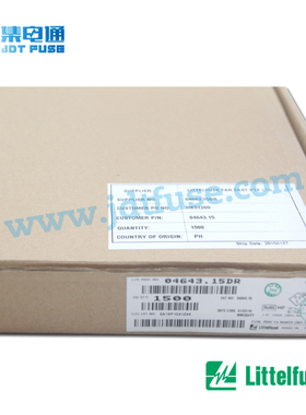 力特littelfuse 04643.15DR 熔断3.15A250V 贴片一次性保险丝