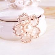 Good Korean flower Rose Diamond brooch, fashion big flower corsages Korea jewelry ladies corsage