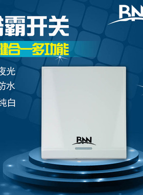 BNN贝莱尔品牌 防水浴霸四开开关 集成吊顶模块多控开关卫浴开关