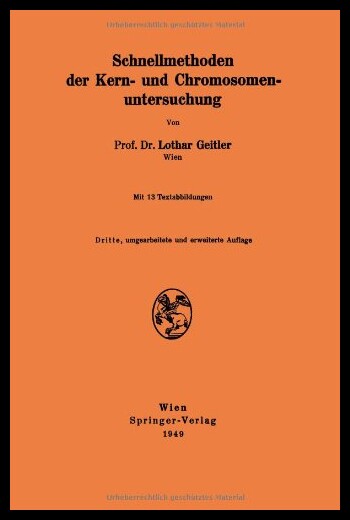 【预售】Schnellmethoden Der Kern- Und Chromoso