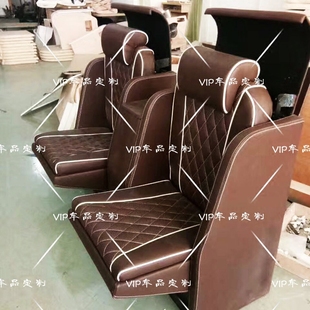 隐藏升降航空座椅吧台隔断坐椅电视柜 房车商务车电动伸缩秘书椅