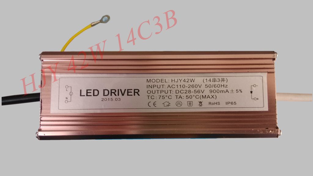 led 大功率路灯42w14串3并900mA驱动恒流防水电源厂价直销