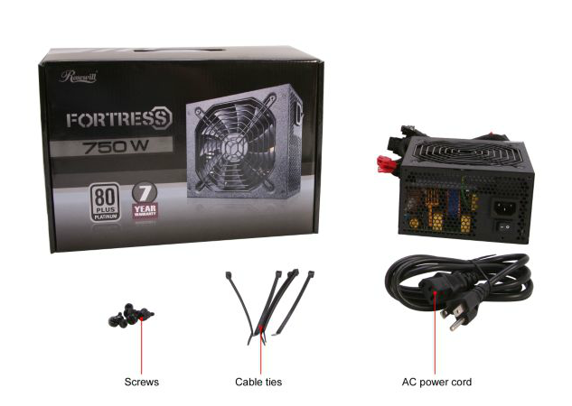 ¡ïÍêÖÎÎÝ¡ï Rosewill FORTRESS-750 ¶î¶¨750W 80PLUS °×½ðÅÆ
