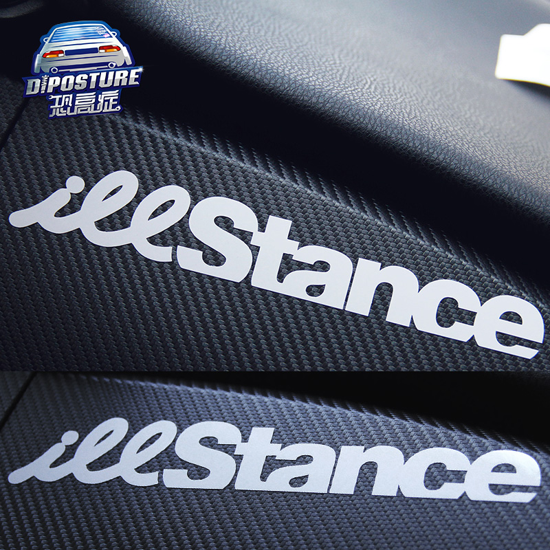 三角窗illest潮流车贴后尾标改装