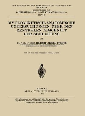 【预订】Myelogenetisch-Anatomische Untersuch...