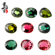 Tokai family naked stone/red ring genuine tourmaline green tourmaline ring face custom fashion jewelry women