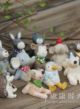 康康仰望天空树脂zakka小动物