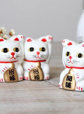 招财猫摆件开运小礼品两款一套