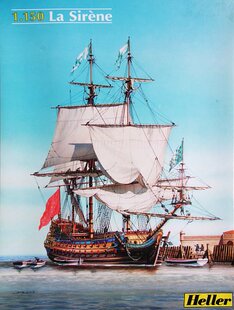 全新法国海伦海勒1/150 HELLER 80893 LA SIRENE 古战船模型