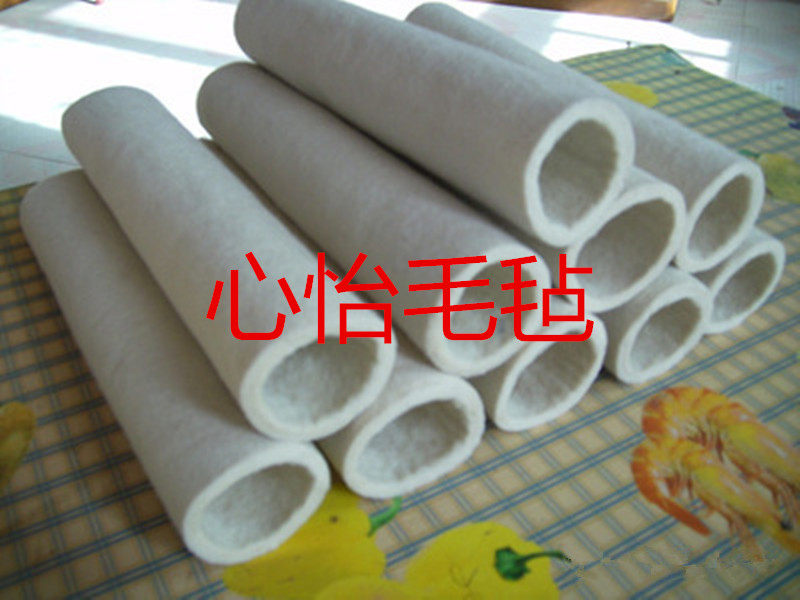 毛毡筒羊毛毡筒工业毛毡筒羊毛毡滤芯工业毛毡筒密封过滤防震涂油