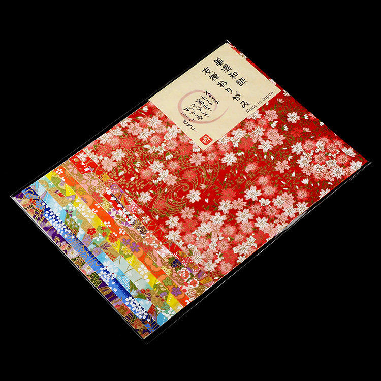 日本进口 粋 美浓和纸 友禅纸 14.8cm/10张 折纸 和风手工纸 彩纸