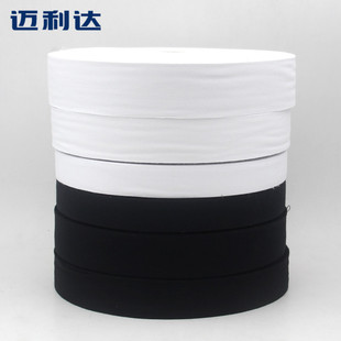 黑色白色平纹棉纱编制布带手工桌布窗帘沙发织带DIY包边布艺材料