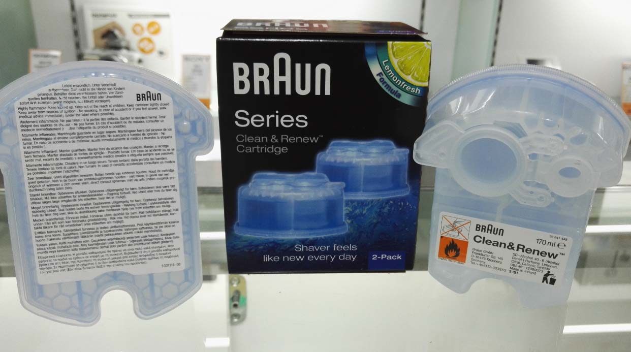 braun/博朗 电动剃须刀清洗液ccr2 清洁剂清洁液2个装 爱尔兰产